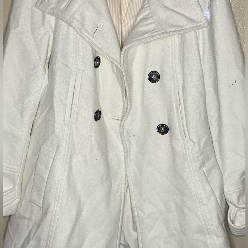 White Zara Pea Coat